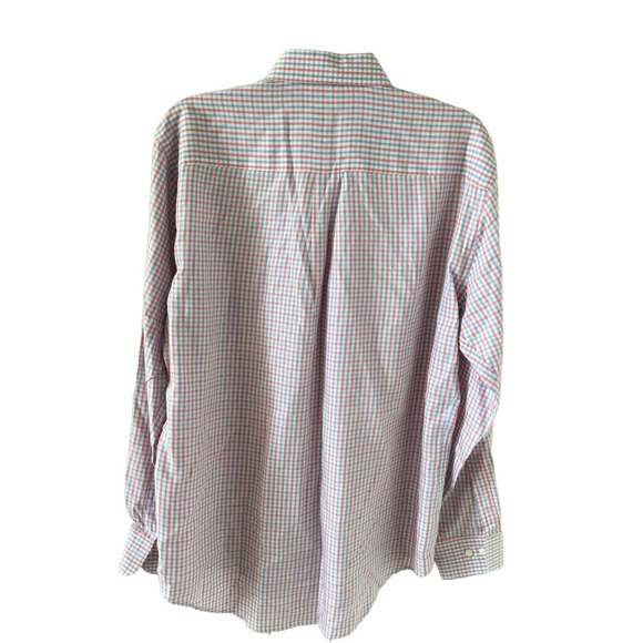 Peter Millar Trey Tattersall Check Button-Down Shirt M - Picture 2 of 3
